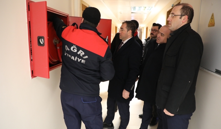 Ağrı GSB Tesislerinde Yangın Tedbirleri Denetimi Yapılıyor