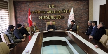 Ağrı’da Eğitime Destek İçin İş Birliği Toplantısı Düzenlendi