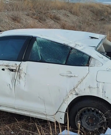 Kontrolden Çıkan Araç Şarampole Yuvarlandı