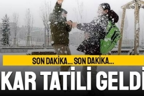 Ağrıda Okullara 1 Gün Kar Tatili