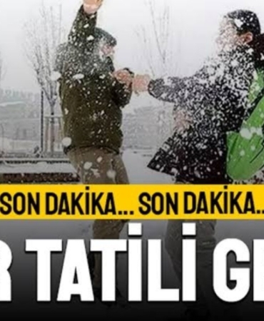 Ağrıda Okullara 1 Gün Kar Tatili