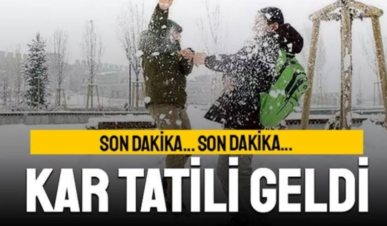 Ağrı’da Okullara 1 Gün Kar Tatili