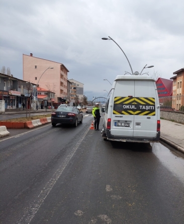 Ağrıda 114 Okul Servisi Denetlendi