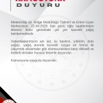 Kuvvetli Yağış Uyarısı: Ani Sel, Su Baskını ve Fırtına Riskine Dikkat!