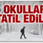 Ağrı'da Eğitime Kar Engeli Okullar 1 Gün Tatil Edildi