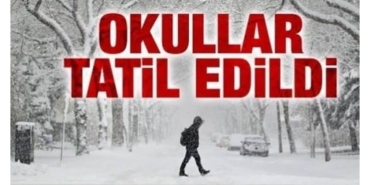 Ağrı'da Eğitime Kar Engeli Okullar 1 Gün Tatil Edildi