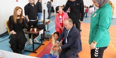 Patnos’ta Spor Yetenek Testiyle Minik Yıldızlar Keşfediliyor