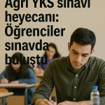Ağrı YKS sınavı heyecanı Öğrenciler sınavda buluştu