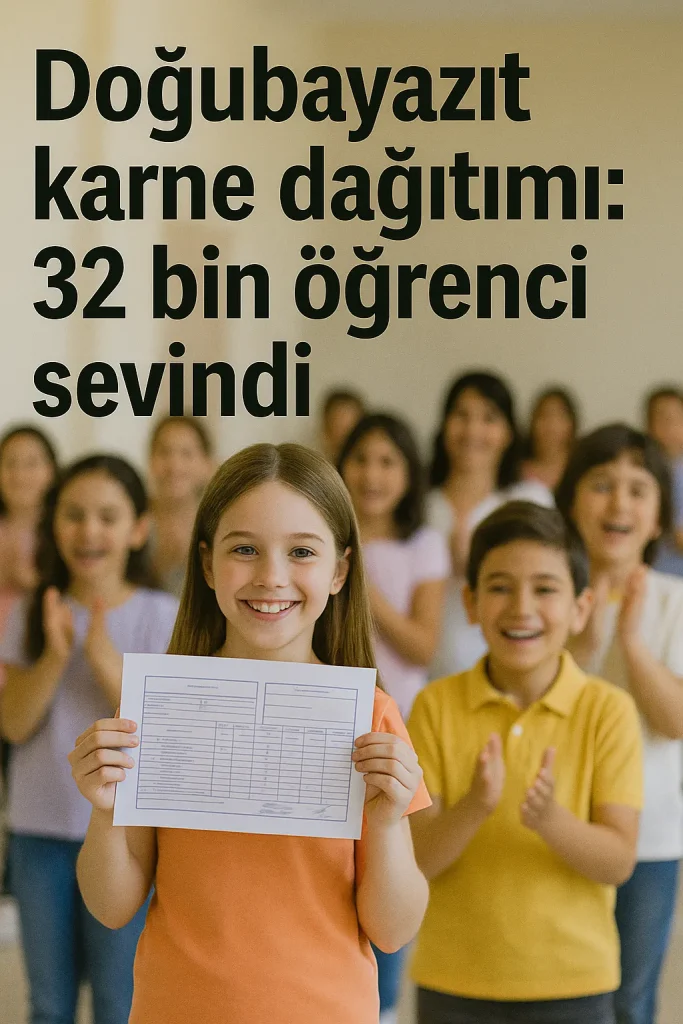 Doğubayazıt Karne Dağıtımı