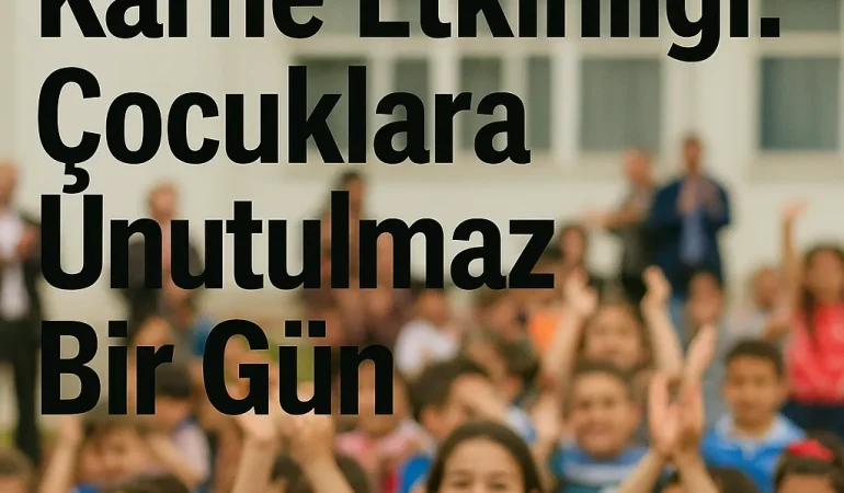 Doğubayazıt Karne Etkinliği: Çocuklara Unutulmaz Bir Gün