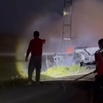 Patnos Trafik Kazası Araç Alev Aldı Gençler Yaralı