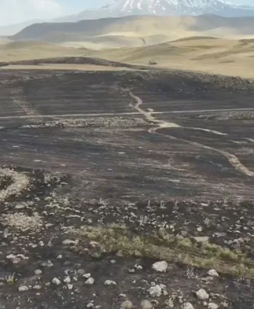 Patnos Yangını İş Yerinde Korku Dolu Anlar