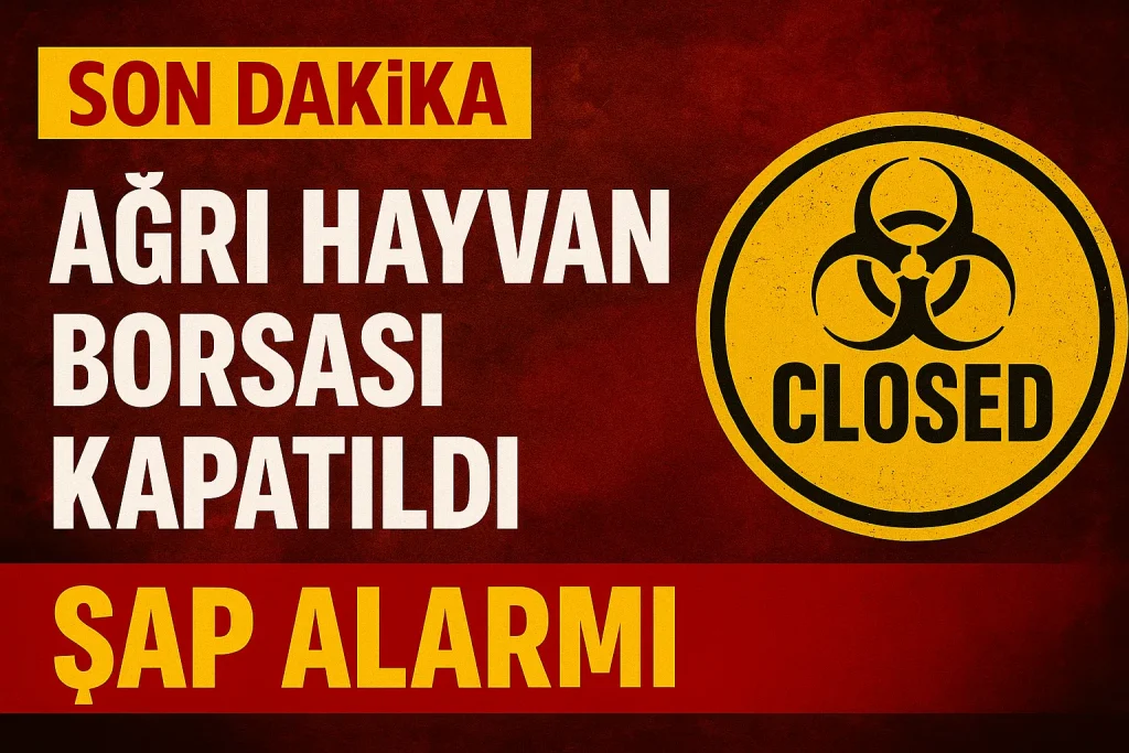 Ağrı Hayvan Borsası Kapatıldı