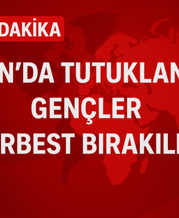 İranda tutuklanan gençler serbest bırakıldı