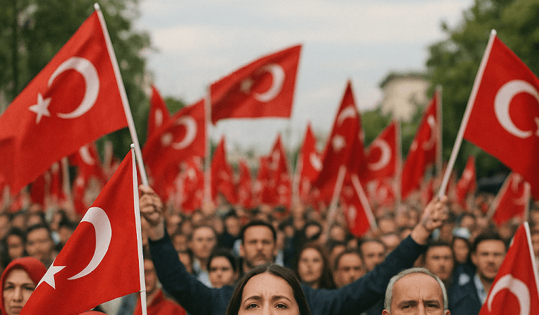 Terörsüz Türkiye İçin Bayraklarla Birleşiyoruz