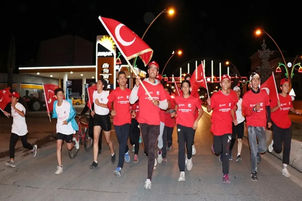 Ağrı 15 Temmuz Koşusu: Genç Sporcular Bir Arada