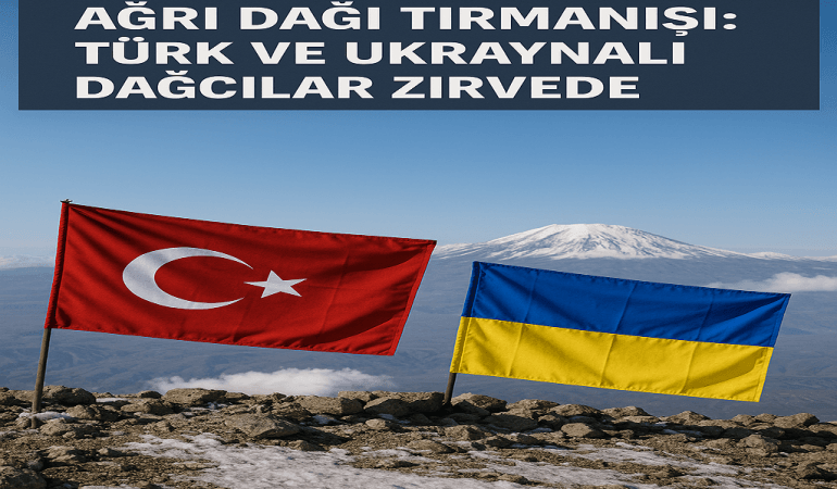 Ağrı Dağı Tırmanışı: Türk ve Ukraynalı Dağcılar Zirvede