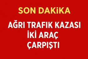 Ağrı Trafik Kazası İki Araç Çarpıştı