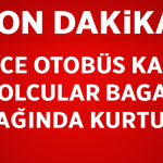 Düzce Otobüs Kazası Yolcular Bagaj Kapağında Kurtuldu