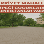 Hürriyet Mahallesi Köpeği Çocuklarla Eğlenceli Anlar Yaşattı