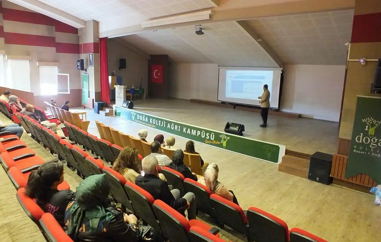 YKS Bilgilendirme Semineri Ağrı Doğa Kolejinde Velilere