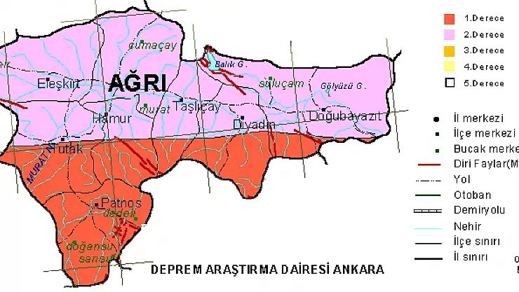 Tutak fayındaki deprem riski Ağrı’daki tehlikeyi ortaya koyuyor