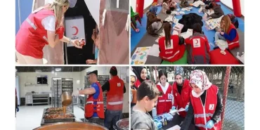 Kızılay Yardım Çalışmaları Barındı Köyünde Mutluluk