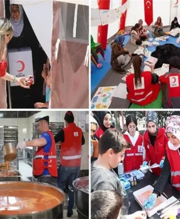 Kızılay Yardım Çalışmaları Barındı Köyünde Mutluluk