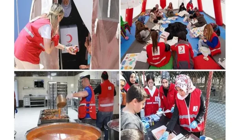 Kızılay Yardım Çalışmaları Barındı Köyünde Mutluluk