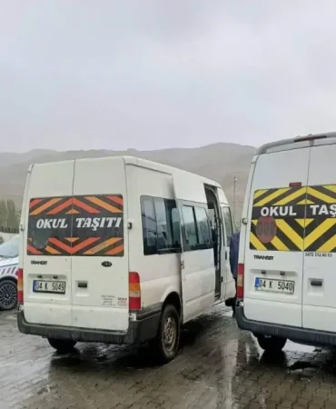 Ağrı Okul Servis Denetimi 469 Araç Kontrol Edildi